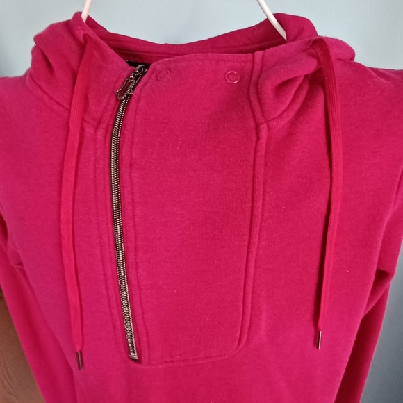 EUC Fox Heathered Raspberry Hoodie - Women's Size Medium - Picture 5 of 9
